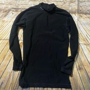 Sub Sports Black Mock Neck Long Sleeve Compression Shirt